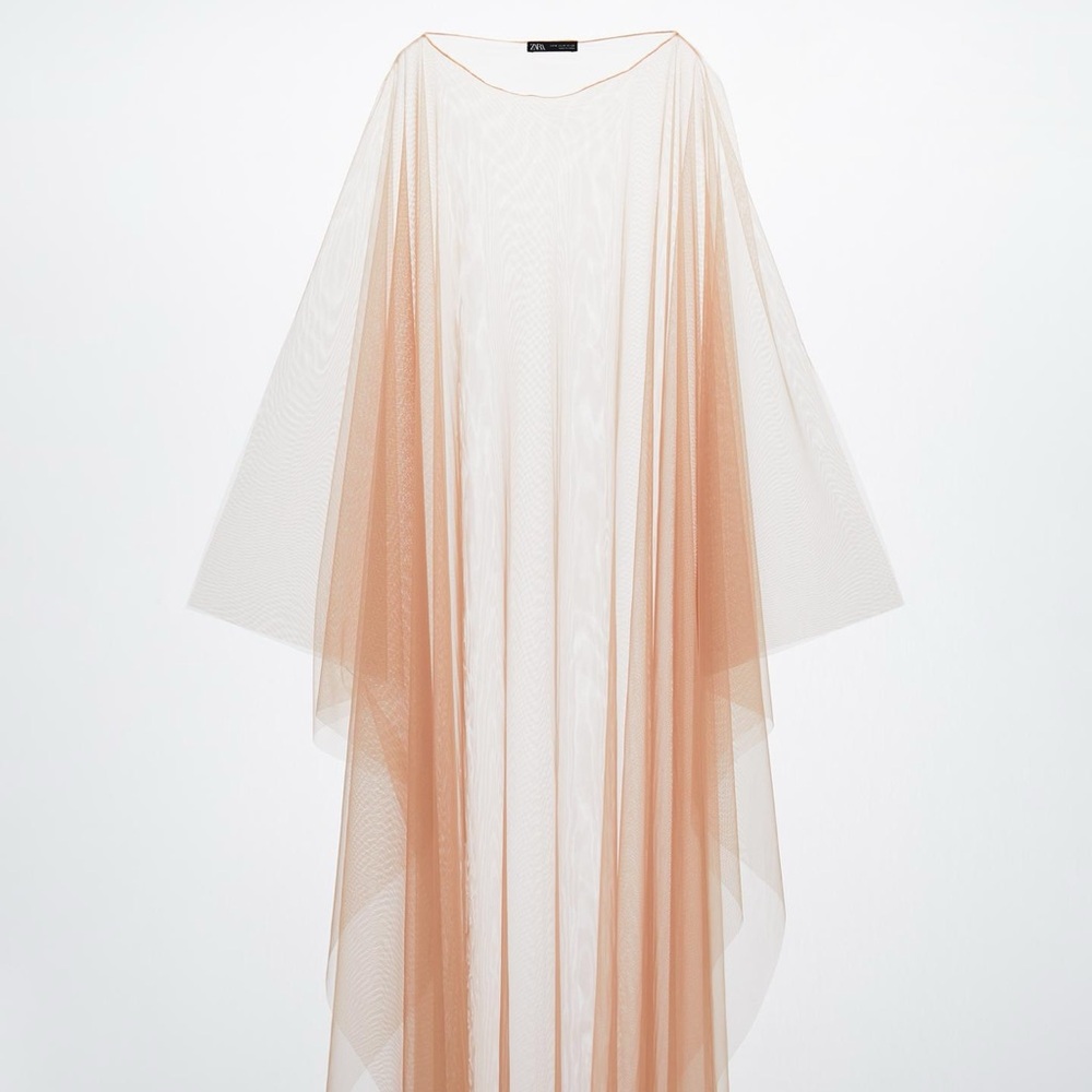 Zara Sheer Tan Intimate Gown